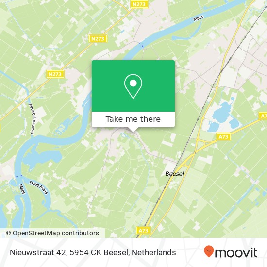 Nieuwstraat 42, 5954 CK Beesel map