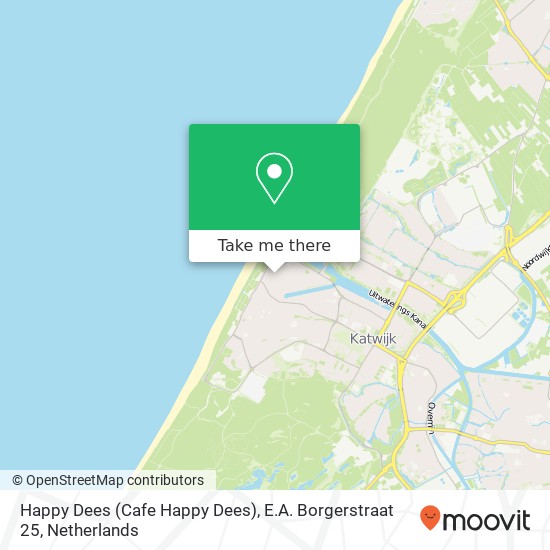 Happy Dees (Cafe Happy Dees), E.A. Borgerstraat 25 map