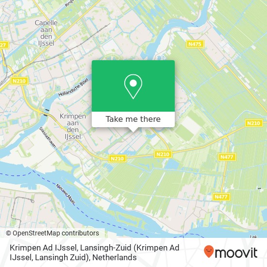 Krimpen Ad IJssel, Lansingh-Zuid map