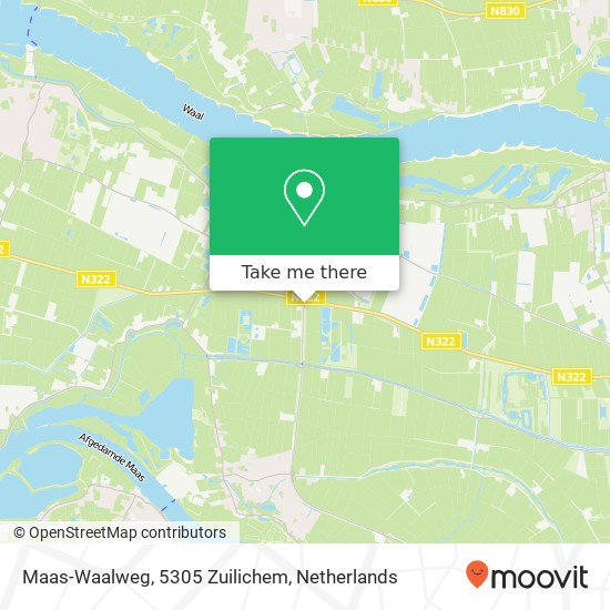 Maas-Waalweg, 5305 Zuilichem map