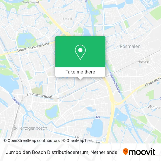 Jumbo den Bosch Distributiecentrum Karte