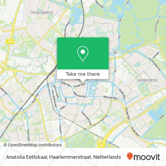 Anatolia Eetlokaal, Haarlemmerstraat Karte