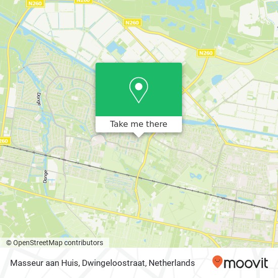 Masseur aan Huis, Dwingeloostraat map