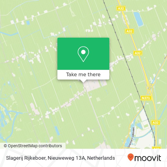 Slagerij Rijkeboer, Nieuweweg 13A map