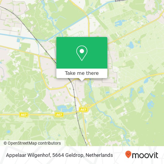 Appelaar Wilgenhof, 5664 Geldrop map