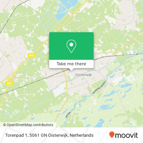 Torenpad 1, 5061 GN Oisterwijk map