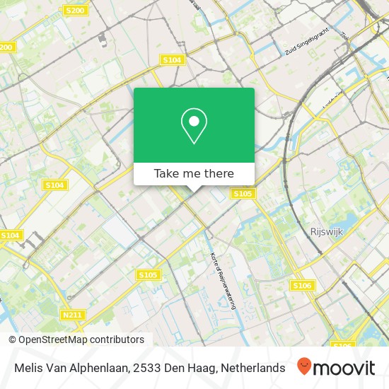 Melis Van Alphenlaan, 2533 Den Haag map
