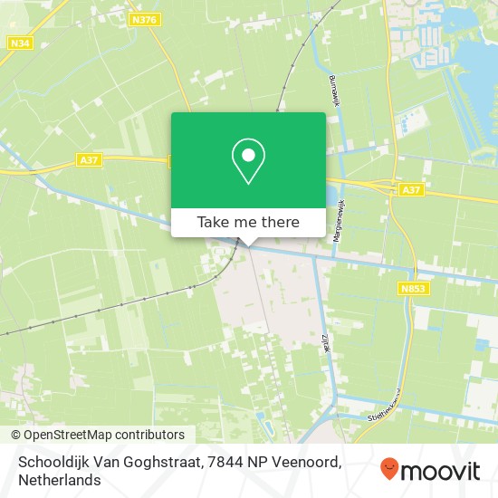 Schooldijk Van Goghstraat, 7844 NP Veenoord Karte