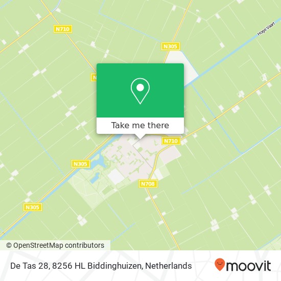 De Tas 28, 8256 HL Biddinghuizen map