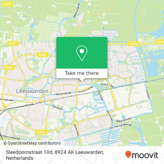 Sleedoornstraat 10d, 8924 AK Leeuwarden map