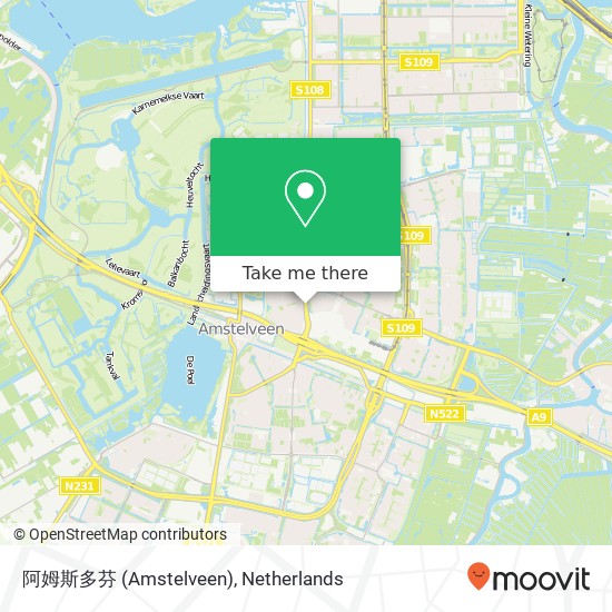 阿姆斯多芬 (Amstelveen) Karte