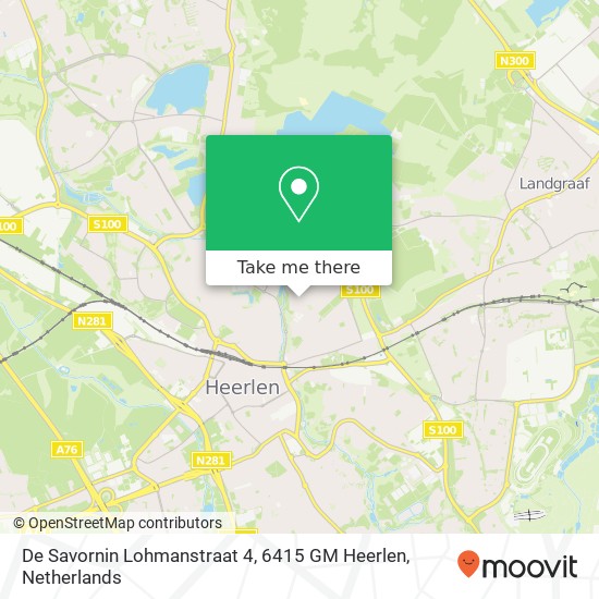 De Savornin Lohmanstraat 4, 6415 GM Heerlen map