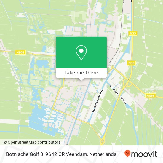 Botnische Golf 3, 9642 CR Veendam map