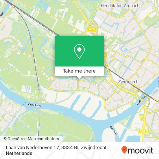 Laan van Nederhoven 17, 3334 BL Zwijndrecht map