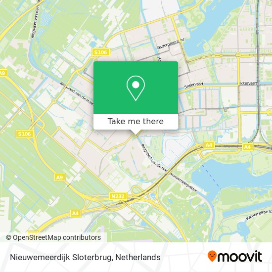 Nieuwemeerdijk Sloterbrug map