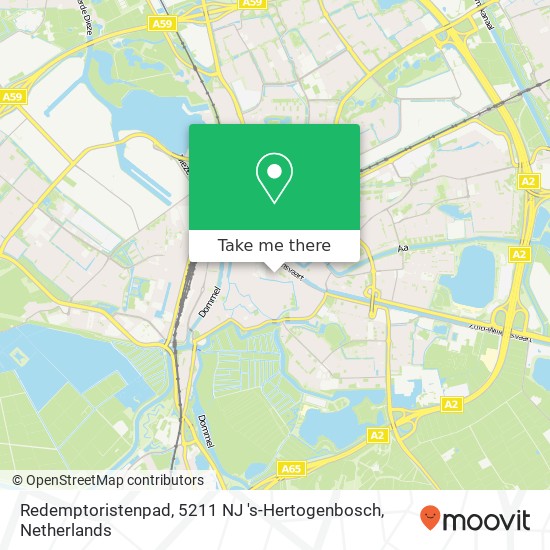 Redemptoristenpad, 5211 NJ 's-Hertogenbosch Karte