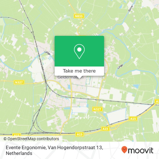 Evente Ergonomie, Van Hogendorpstraat 13 Karte