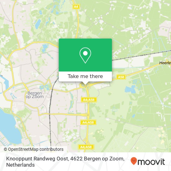 Knooppunt Randweg Oost, 4622 Bergen op Zoom map