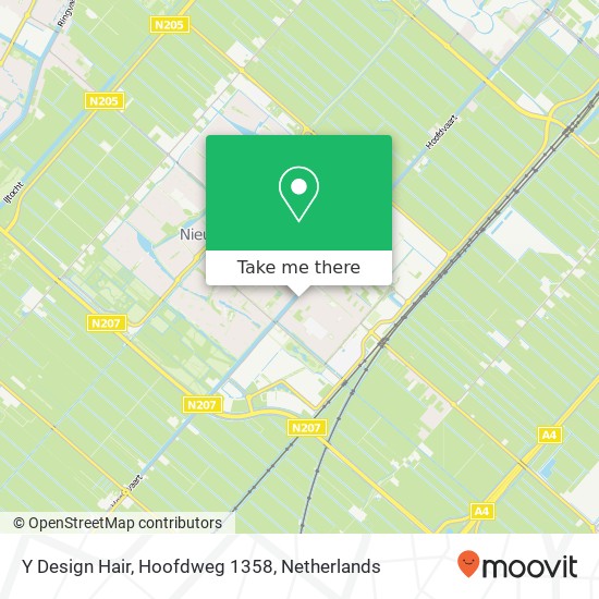 Y Design Hair, Hoofdweg 1358 map