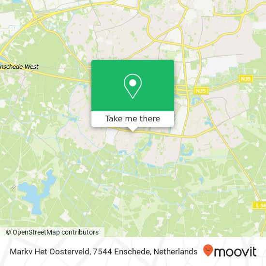 Markv Het Oosterveld, 7544 Enschede map