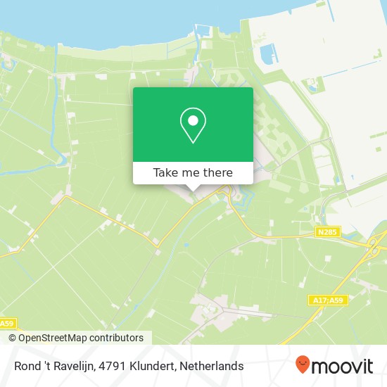 Rond 't Ravelijn, 4791 Klundert Karte