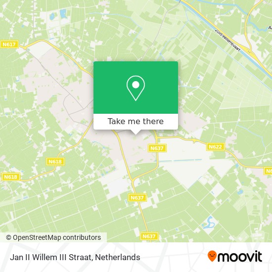 Jan II Willem III Straat Karte
