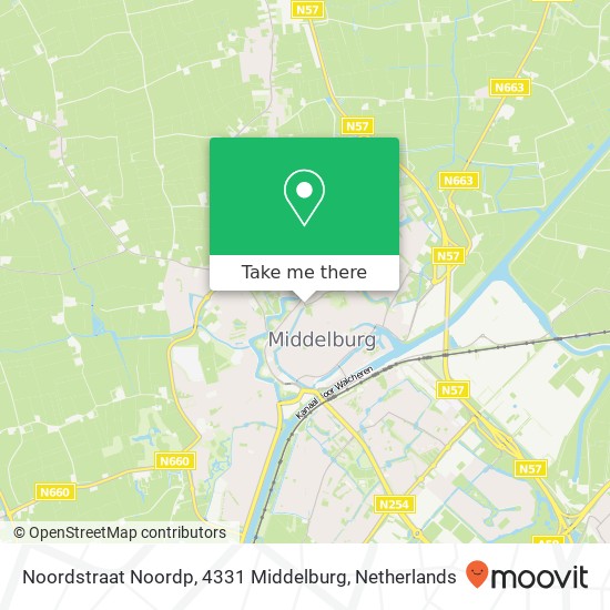 Noordstraat Noordp, 4331 Middelburg map