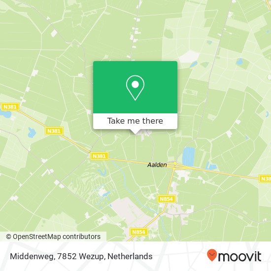 Middenweg, 7852 Wezup Karte