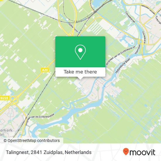 Talingnest, 2841 Zuidplas map