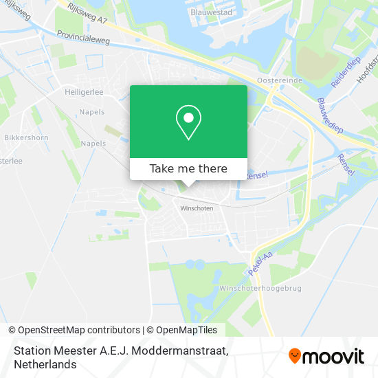 Station Meester A.E.J. Moddermanstraat map