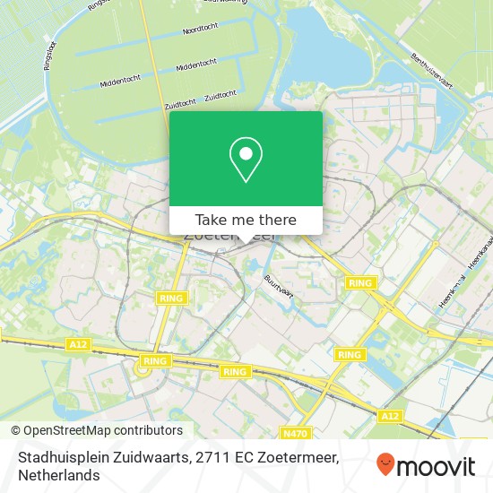 Stadhuisplein Zuidwaarts, 2711 EC Zoetermeer map