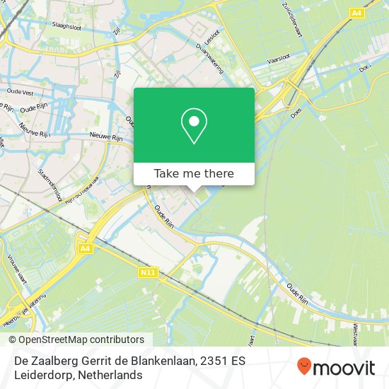 De Zaalberg Gerrit de Blankenlaan, 2351 ES Leiderdorp map