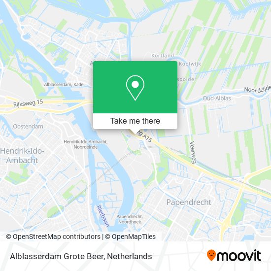 Alblasserdam Grote Beer map