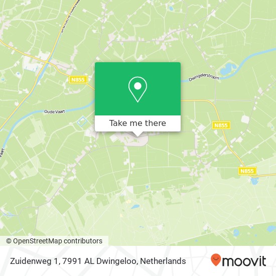 Zuidenweg 1, 7991 AL Dwingeloo Karte