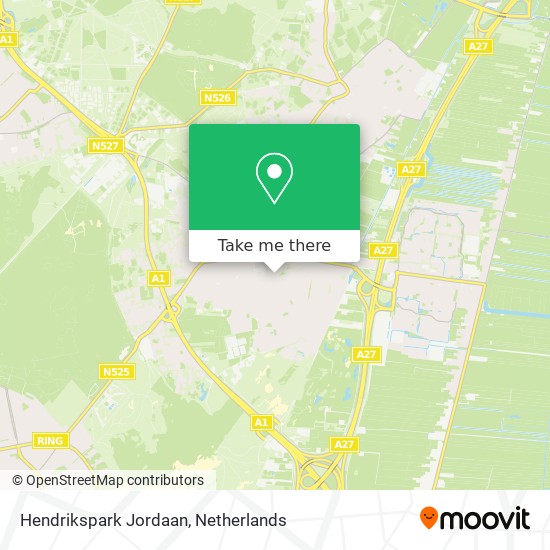 Hendrikspark Jordaan map