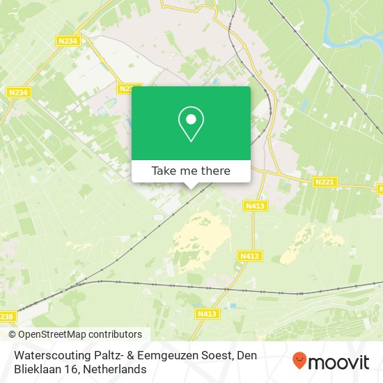 Waterscouting Paltz- & Eemgeuzen Soest, Den Blieklaan 16 map