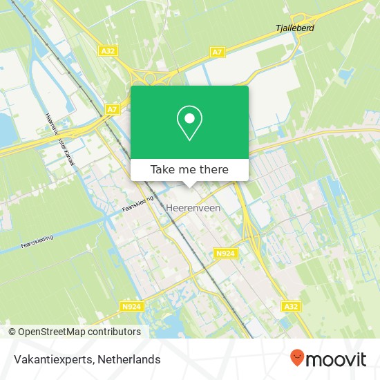 Vakantiexperts map