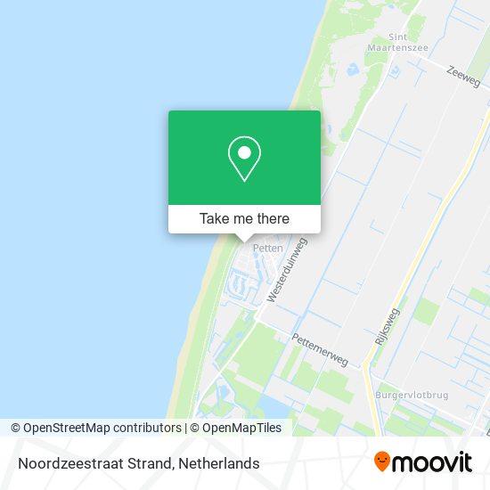 Noordzeestraat Strand map