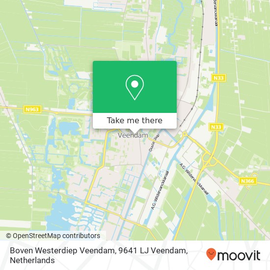 Boven Westerdiep Veendam, 9641 LJ Veendam map