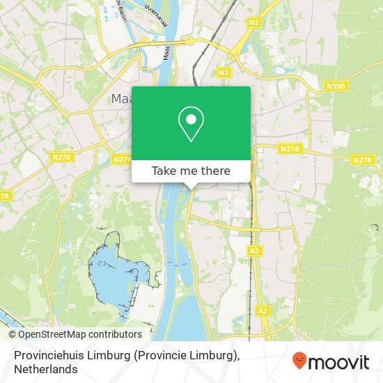 Provinciehuis Limburg (Provincie Limburg) map