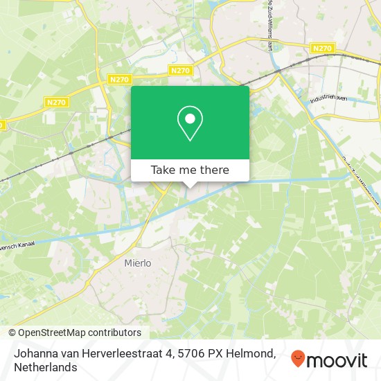 Johanna van Herverleestraat 4, 5706 PX Helmond map