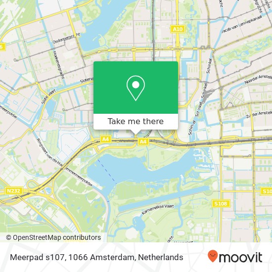 Meerpad s107, 1066 Amsterdam map