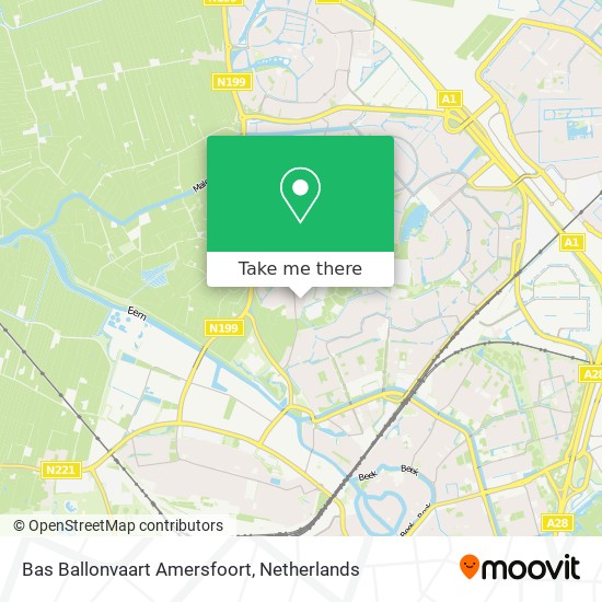 Bas Ballonvaart Amersfoort map