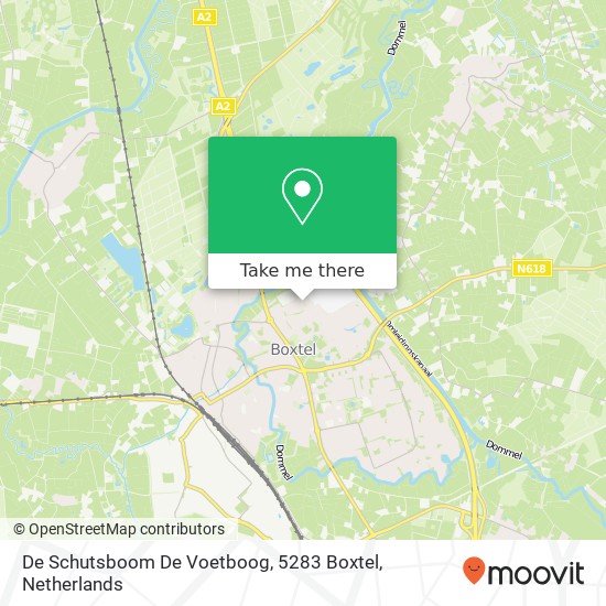 De Schutsboom De Voetboog, 5283 Boxtel Karte