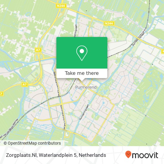 Zorgplaats.Nl, Waterlandplein 5 map