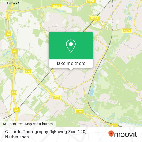 Gallardo Photography, Rijksweg Zuid 120 map