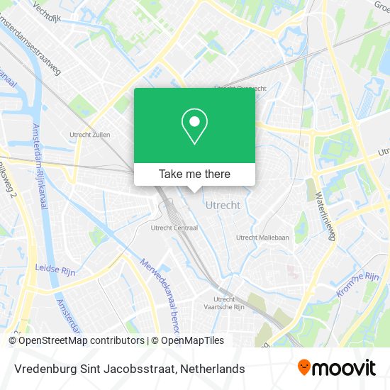 Vredenburg Sint Jacobsstraat Karte