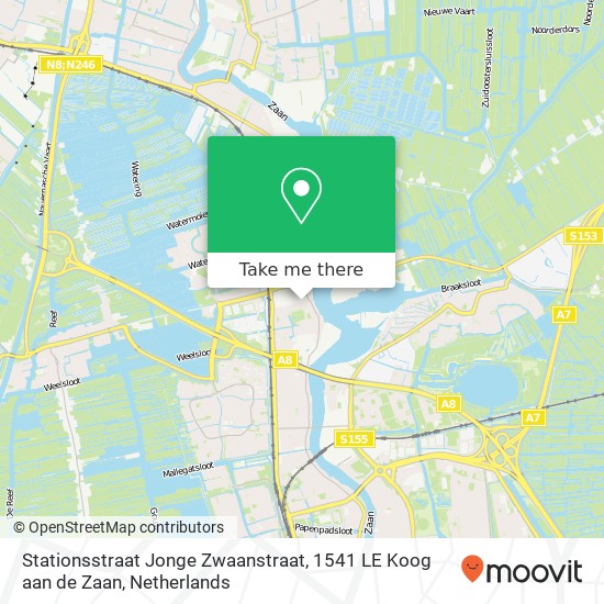 Stationsstraat Jonge Zwaanstraat, 1541 LE Koog aan de Zaan map