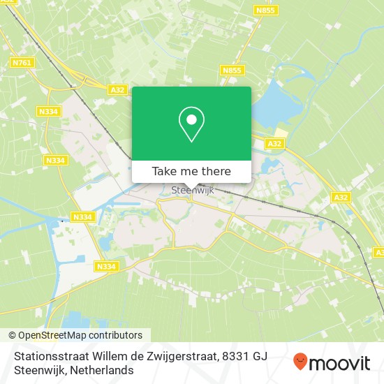 Stationsstraat Willem de Zwijgerstraat, 8331 GJ Steenwijk Karte
