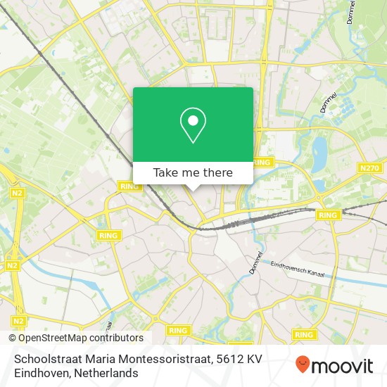 Schoolstraat Maria Montessoristraat, 5612 KV Eindhoven map